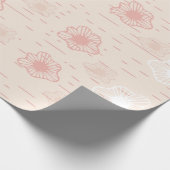 Abstract Perzikbloem Geschenkverpakkings Papier (Hoek)