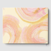 Abstract perzikenzwijn Aangepaste foto-bruiloft Gastenboek (Achterkant)