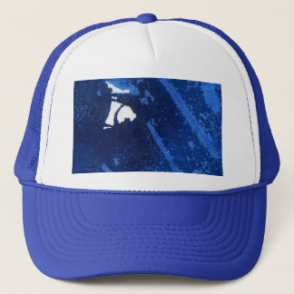 Abstract Pet Design in deep oceaanblauw