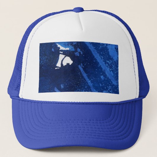 Abstract Pet Design in deep oceaanblauw (Voorkant)