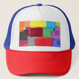 Abstract petje voor vader, kinderen en kinderen trucker pet