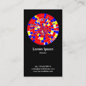 Abstract Pi-wiel 01 Visitekaartje (Achterkant)