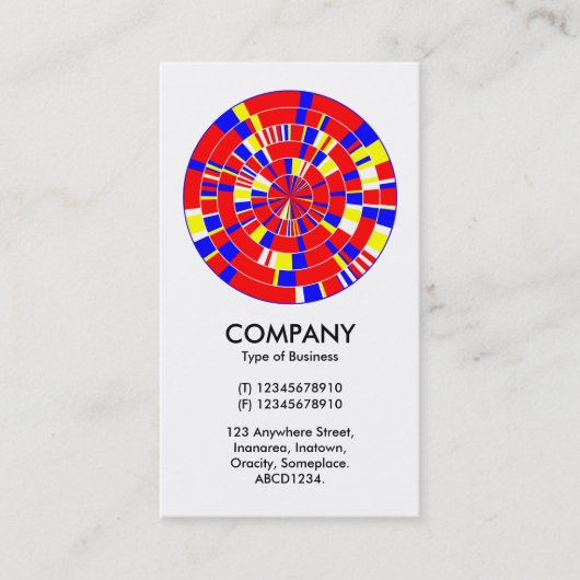 Abstract Pi-wiel 01 Visitekaartje (Voorkant)