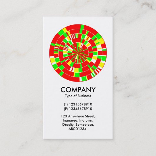 Abstract Pi-wiel 02 Visitekaartje (Voorkant)