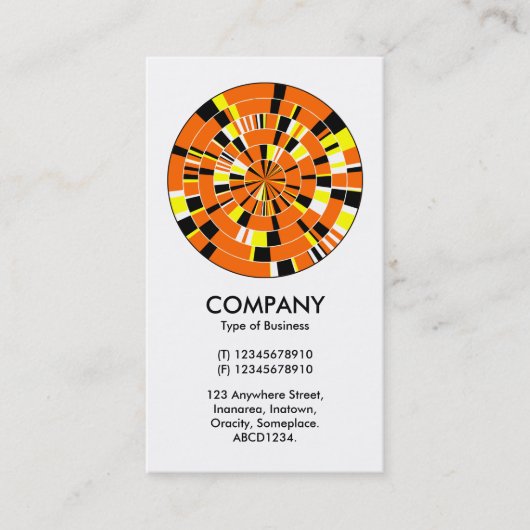 Abstract Pi-wiel 04 Visitekaartje (Voorkant)
