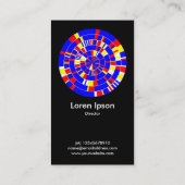 Abstract Pi-wiel 08 Visitekaartje (Achterkant)