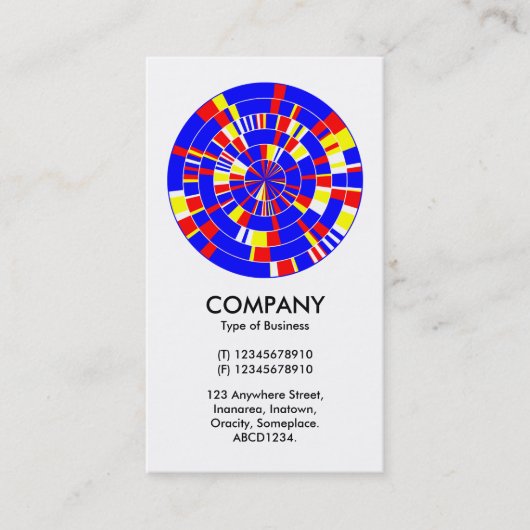 Abstract Pi-wiel 08 Visitekaartje (Voorkant)