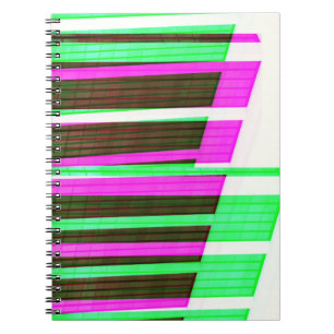 Abstract Piano Key Art Colorful Journal-Notitieboe Notitieboek