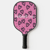 Abstract Pickleball script naam paddle Meisje/vrou (Achterkant)
