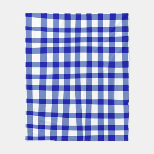 Abstract Picnic Pset Patroon voor katten in blauw Fleece Deken (Voorkant)