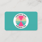 Abstract Pie 01 - Groen #38AFA7 Visitekaartje (Voorkant)