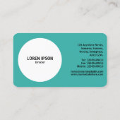 Abstract Pie 01 - Groen #38AFA7 Visitekaartje (Achterkant)