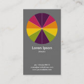 Abstract Pie 02 - Grijs #6a6a Visitekaartje (Achterkant)