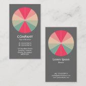 Abstract Pie 03 - Grijs #6a6a Visitekaartje (Voorkant / Achterkant)