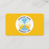 Abstract Pie 04 - Amber #F8BC08 Visitekaartje (Voorkant)