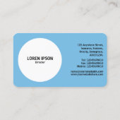 Abstract Pie 04 - Blauw #76BCE5 Visitekaartje (Achterkant)