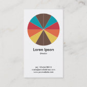 Abstract Pie 05 - Wit Visitekaartje (Achterkant)