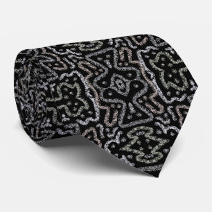 Abstract Pijl Grunge Patroon Met Zachte Pastels Stropdas