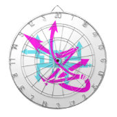 Abstract pijldartboard dartbord (Voorkant)