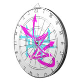 Abstract pijldartboard dartbord (Voorkant Rechts)