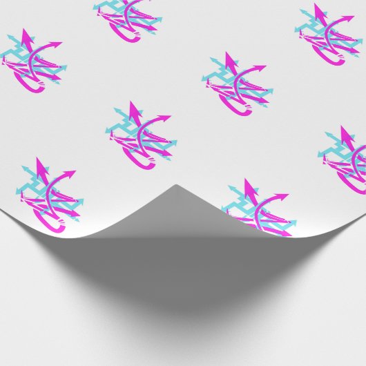 Abstract pijlen opvulpapier cadeaupapier (Hoek)