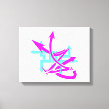 Abstract pijlen rond Canvas