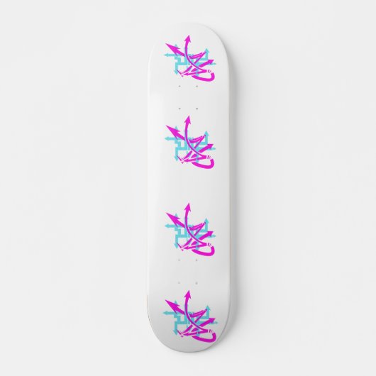Abstract pijlskateboard persoonlijk skateboard (Voorkant)
