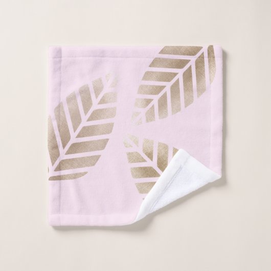 Abstract Pine Cones Of Copper And Platinum Pattern Bad Handdoek (Wasdoekje)