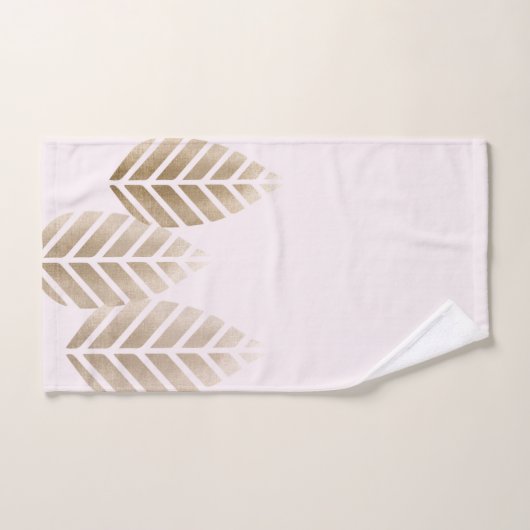 Abstract Pine Cones Of Copper And Platinum Pattern Bad Handdoek (Handdoek)