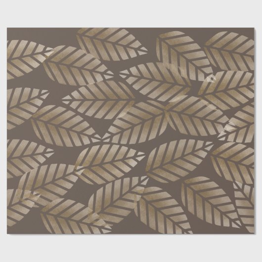 Abstract Pine Cones Of Copper And Platinum Pattern Cadeaupapier (Vlak)