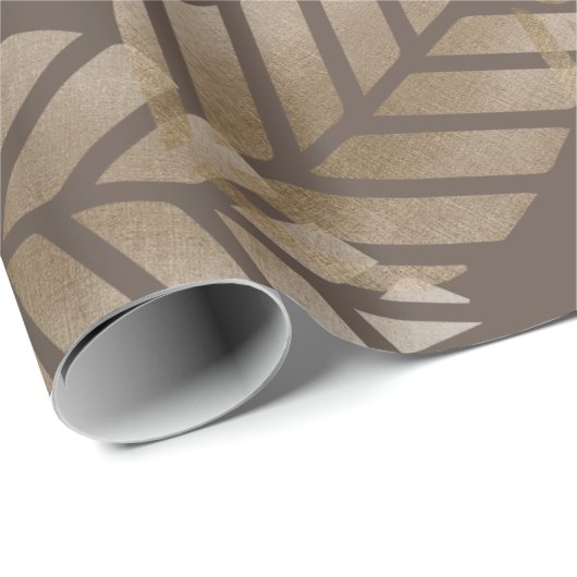 Abstract Pine Cones Of Copper And Platinum Pattern Cadeaupapier (Rol Hoek)