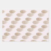 Abstract Pine Cones Of Copper And Platinum Pattern Inpakpapier Vel (Voorkant 2)