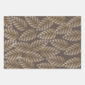 Abstract Pine Cones Of Copper And Platinum Pattern Inpakpapier Vel (Voorkant)