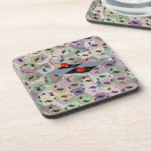 Abstract Ping Pong Table Design Bier Onderzetter (Linkerzijde)