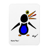 Abstract pinguïn Flexible Magnet Magneet (Verticaal)