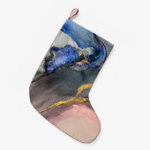 Abstract pink-blue background with beautiful smudg kleine kerstsok (Voorkant (Hangend))