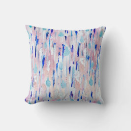 Abstract Pink Blue Copper Roos Gold Kussen