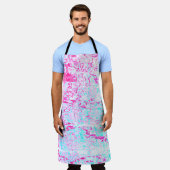 Abstract Pink & Blue Schort (Gedragen)