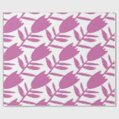 Abstract pink bluebell flowers seamless pattern on cadeaupapier (Vlak)