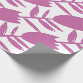 Abstract pink bluebell flowers seamless pattern on cadeaupapier (Hoek)