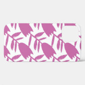 Abstract pink bluebell flowers seamless pattern on Case-Mate iPhone case (Achterkant (horizontaal))