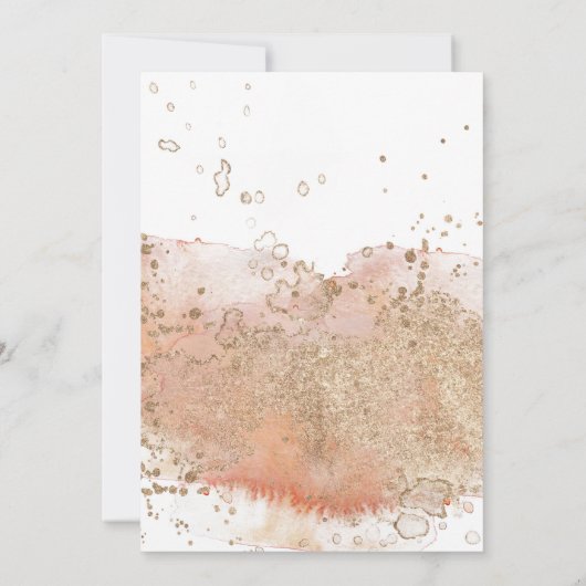 Abstract Pink Elements Sweet Baby Girl Baby Shower Kaart (Achterkant)