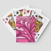 Abstract Pink Panel Painting Speelkaarten (Achterkant)