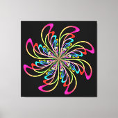 abstract pinrad canvas afdruk (Voorkant)