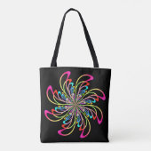 abstract pinrad tote bag (Achterkant)