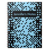 Abstract Pixel Effect Pattern Notebook Notitieboek (Voorkant)