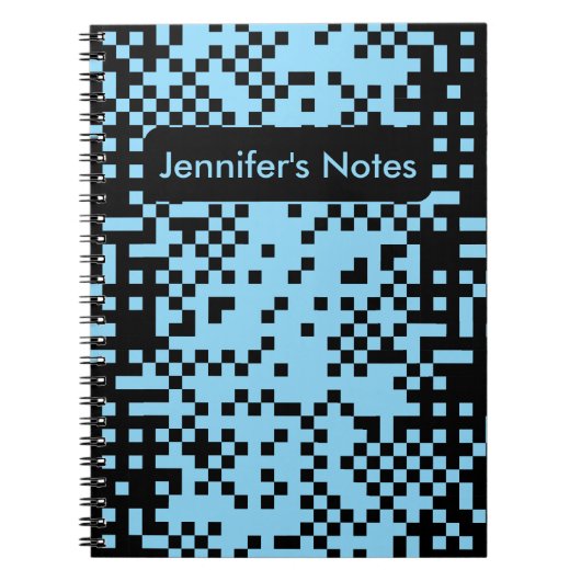 Abstract Pixel Effect Pattern Notebook Notitieboek (Voorkant)