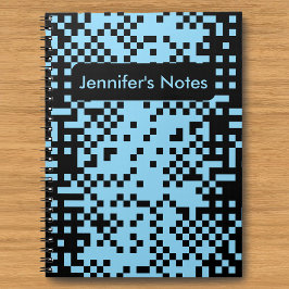 Abstract Pixel Effect Pattern Notebook Notitieboek