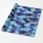 abstract pixelpatroon achtergrondpixel, abstract; cadeaupapier (Uitgerold)