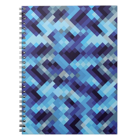 abstract pixelpatroon achtergrondpixel, abstract; notitieboek (Voorkant)